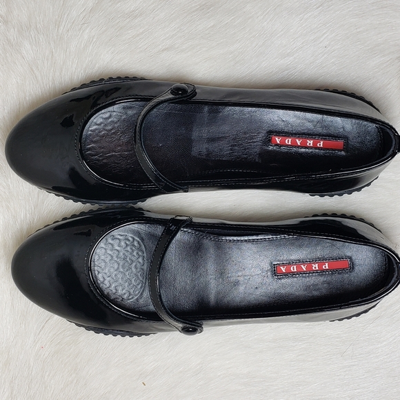 Prada Ballet Slipper Patent Leather Almost New!
